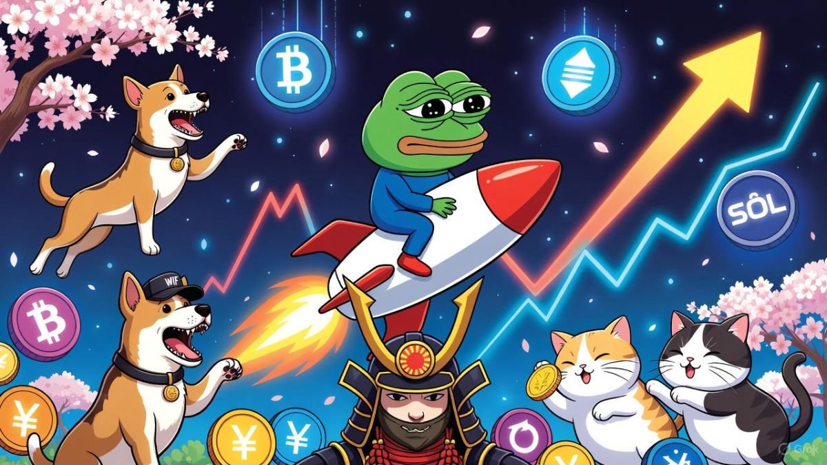 Memecoins hyped on X