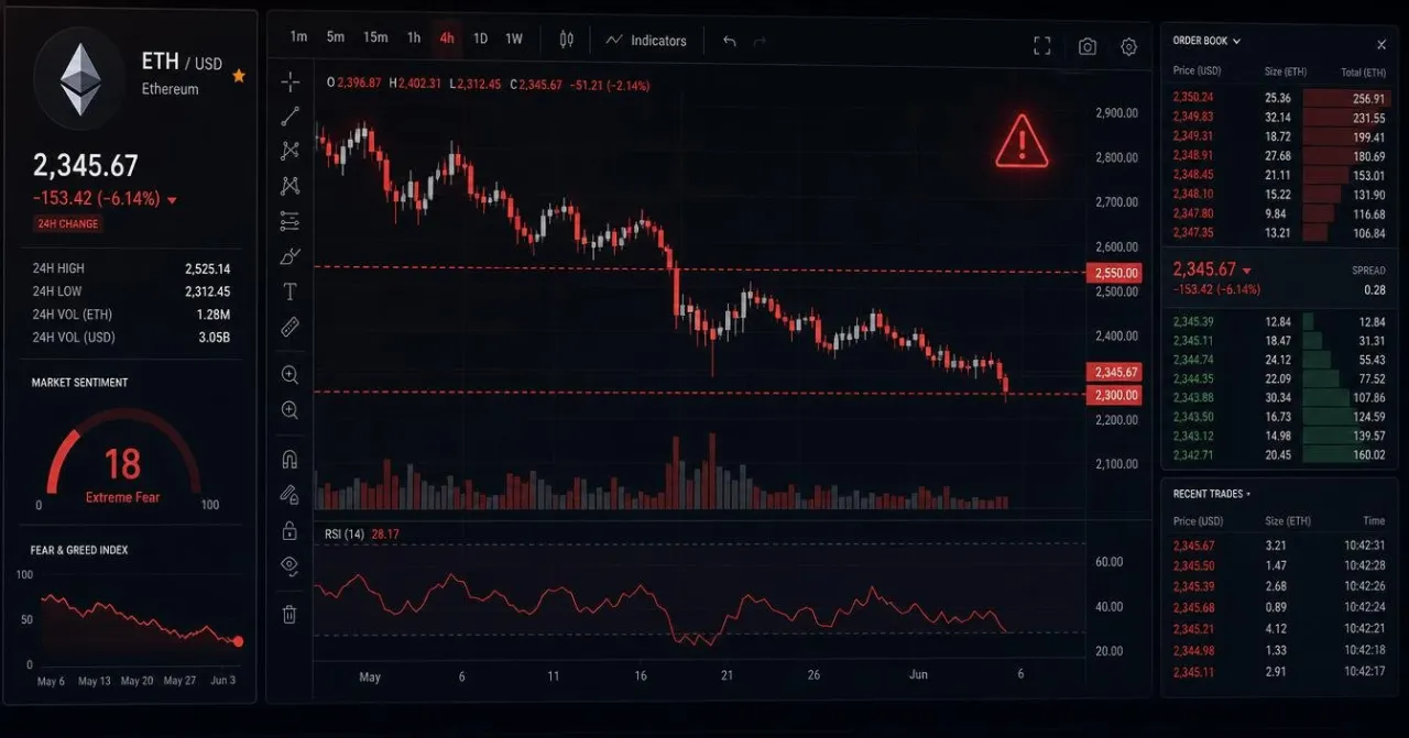 Ethereum Price Faces Bearish Trend Amid Market Correction