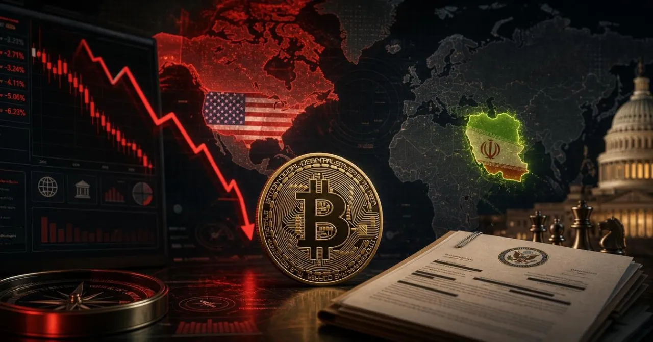Bitcoin Drops Below $63K Amid Iran Tensions and Fed Policy Concerns